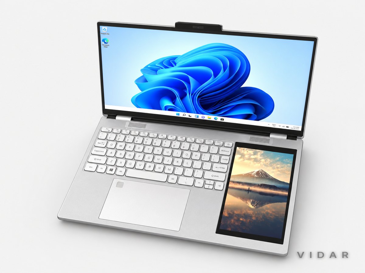 Vidar Duo 15 Dual-Screen Laptop — product photo